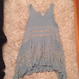 Free People voile and lace trapeze Tunic